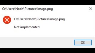 Fix Not implemented error when clicking photos in Windows 11 [upl. by Auahsoj]