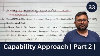 Capability Approach  Part 2  Poverty as a Capability Deprivation  Development Economics  33 [upl. by Adnof745]