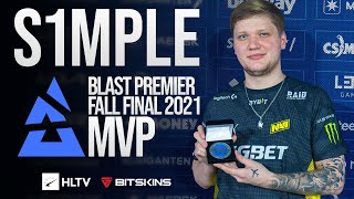 s1mple  HLTV MVP by Bitskins of BLAST Premier Fall Final 2021 [upl. by Rosalba]