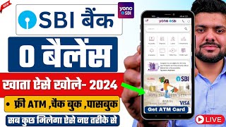 SBI Account Opening Online 2024  SBI Zero Balance Account Opening Online  Yono SBI Account Opening [upl. by Dalt]