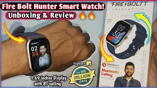 FireBoltt Hunter Biggest Display Smartwatch Unboxing and Review🔥  Bluetooth Calling Watch 😍 [upl. by Ause]