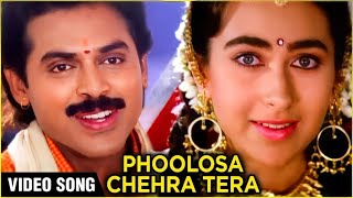 Phoolon Sa Chehra Tera  Anari  Udit Narayan  90s Hindi Song [upl. by Grogan]