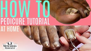 How to Pedicure Tutorial at Home [upl. by Yatnuahs]