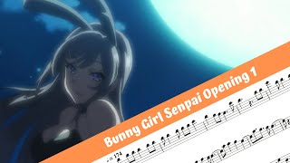 Rascal Does Not Dream of Bunny Girl Senpai Opening 1 Flute [upl. by Sualokcin708]