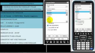 CLASSAD II COMPLEJOS FASORES CONVERSION RECTANGULAR A POLAR [upl. by Ysied]