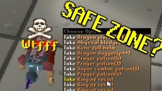 Safe Zone BAITING in PVP Worlds OSRS they think theyre safe [upl. by Ajat237]