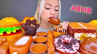 ASMR EATING CHOCOLATE CAKE ICE CREAM CANDY BARS NUTELLA DESSERT MUKBANG 다양한 초콜렛 디저트 먹방 [upl. by Aramak]