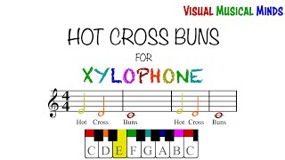 Hot Cross Buns for Xylophone [upl. by Ezar538]