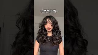 How to Style Wavy Hair With Bangs [upl. by Issi]