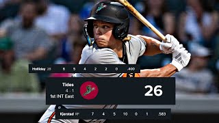 Jackson Holliday And The Norfolk Tides Score 26 RUNS 🤯 [upl. by Anihc]