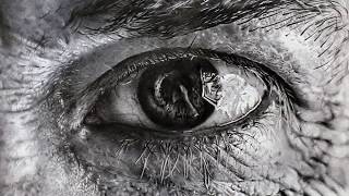 Hyperrealism  Time lapse drawing the eye No1 [upl. by Verine178]