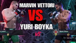 MARVIN VETTORI VS YURI BOYKA ONLINE UFC 5 [upl. by Hamaso]