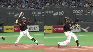 松田宣浩 ホームラン フォーム スロー【Nobuhiro Matsuda home run swing】 [upl. by Laith]