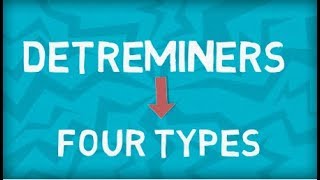 Determiners  Four types of determiners [upl. by Koser575]