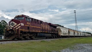 UP MNOLIB North through Maringouin LA with NS 8104 “Lehigh Valley” [upl. by Liddle]