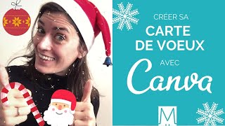 Créer sa carte de Voeux avec Canva [upl. by Oileduab177]