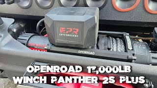 JKU BUILD INSTALL  OpenRoad Panther Series 2S Winch [upl. by Aramoy151]