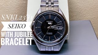 SEIKO SNKL23J1 with Jubilee Bracelet looks awesome [upl. by Mossolb]