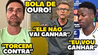 NETO E PILHADO DIVERGEM SOBRE VINI JR GANHAR A BOLA DE OURO [upl. by Narhem]