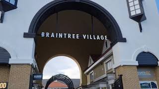 VISIT TO Braintree FreePort Shopping Village Essex England [upl. by Ahsoyek]