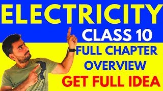 ELECTRICITY CLASS 10 CBSE  FULL CHAPTER SHORT SUMMARY [upl. by Ajtak]