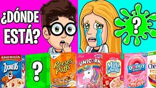 SLIME CON CAJAS DE CEREALES 🎁NO ELIJAS LA CAJA MISTERIOSA INCORRECTA Mystery box [upl. by Eilah679]