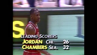 Sonics vs Bulls 3291988 Highlights – Tom Chambers 32 Points [upl. by Iorgos]