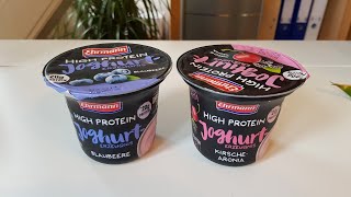 Ehrmann High Protein Joghurt im Test  Nährwerte Zutaten und Geschmack [upl. by Denie]