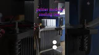 peltier module cooling test ✔️ ✅️ at home techhi homemade cooling shorts ytshorts electronics [upl. by Strait]