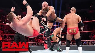 Tommaso Ciampa amp Johnny Gargano battle The Revival in Raw debut Raw Feb 18 2019 [upl. by Ramhaj]