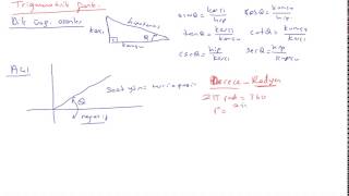 8 Kalkülüs 1  trigonometrik fonksiyonlar 1  dik üçgende oranlar açıradyan [upl. by Llednew65]