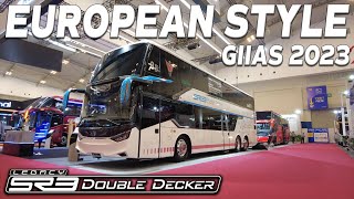 KEREN PARAH SR3 DOUBLE DECKER KAROSERI LAKSANA DI GIIAS 2023 [upl. by Gwenny]