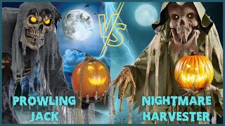 Nightmare Harvester vs Prowling Jack  Spirit Halloween  Halloween Animatronic Comparison [upl. by Ees]