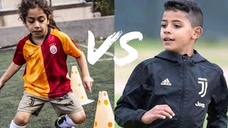 ARAT HUSSAINI MINI MESSI VS RONALDO JUNIOR quot SKILLS  GOALS  DRIBBLE [upl. by Yelsna]