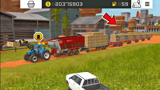 Fs 18 Feeds Hay Bales amp Straw For Cows  Fs18 Gameplay  Farming Simulator 18 Timelapse fs18 [upl. by Etterb]