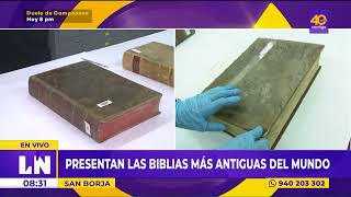 Las biblias más antiguas del mundo están la Biblioteca Nacional del Perú [upl. by Nylrem]