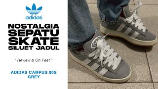 adidas campus 00s grey review detail material amp on feet [upl. by Essirahs906]