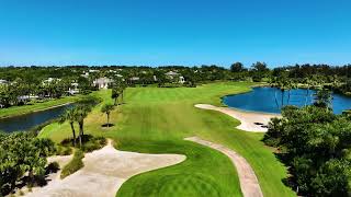 Orchid Island Golf Club Aerial View of Hole 1 [upl. by Lebatsirhc134]