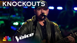 Josh Sanders Performance of quotWild as Herquot Showcases His Country Star Power  The Voice Knockouts [upl. by Isabea779]