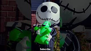 Jack Skellington Boogie Halloween inflatable halloweeninflatables jackskellington oogieboogie [upl. by Euf]