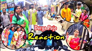 Cute girl reaction on my bmw g310rr  birrider durgapuja2024 motovlog [upl. by Denni]