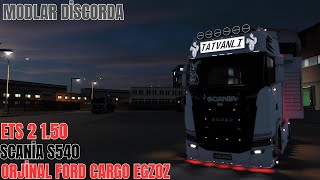 ETS 2 150  GERÇEK KURT EGZOZ MODU  SCANİA S540  AYDINUŞAK SEFERİ ets2mods ets2 ets2 [upl. by Masry]