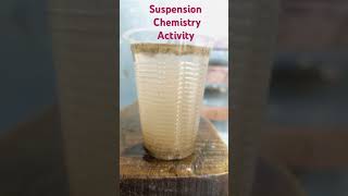 Suspension  Add sand in 💦  chemistry shortsviral YouTube [upl. by Aicenad531]