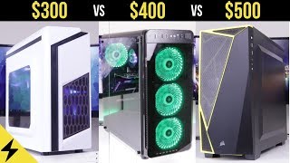 300 vs 400 vs 500 Gaming PCs  Whats the Best Build for the Money Guide 2018 [upl. by Eimilb527]