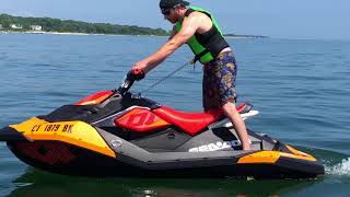 New Trixx Testing the 2018 Sea Doo Spark Trixx [upl. by Ruprecht705]