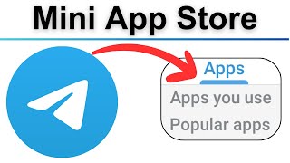 how to use telegram Mini App Store [upl. by Atirabrab840]