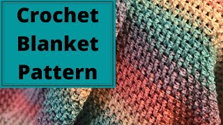 How To Crochet A Blanket For Absolute Beginners The Rainbow Blanket [upl. by Eioj]