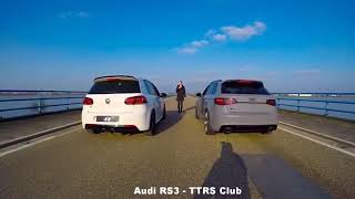 Golf Mk6 R vs Audi rs3  drag race [upl. by Paske694]