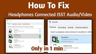 fix HeadphonesSpeakers Conexant ISST Audio But No Output Sounds in Windows 1110 [upl. by Hilarius]