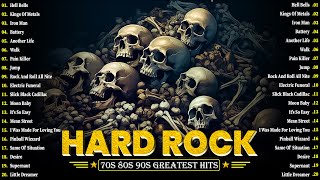 ACDC Manowar Iron Maiden Metallica Black Sabbath KISS  HARD ROCK  70s 80s 90s Greatest Hits [upl. by Bruner]